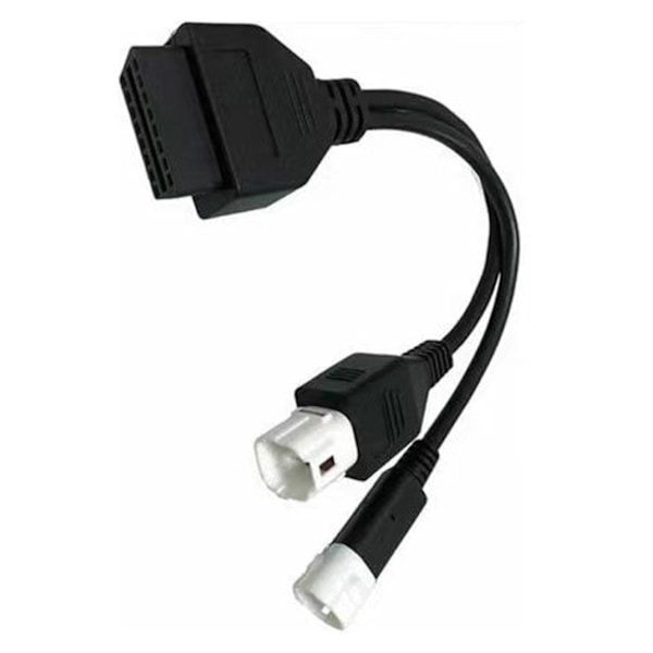 För 3-pin + 4-pin 2-i-1 till OBD2 Motorcykel Scanner Kabel Fungerar Tillsammans Med OBD Scanner