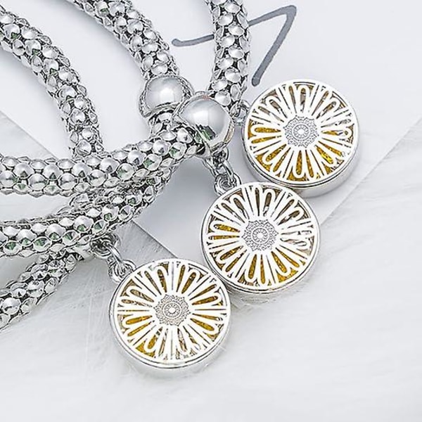 Krystal Charms Multilayer Armbånd - 3 stk. Guld/sølv/rosaguld Majskæde Armbånd til Kvinder, Livets Træ Hjerteformet Stretch Armbånd