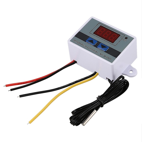 3st 220V 10A Digital LED Temperaturkontroller Termostat Kontrollbrytare Sond