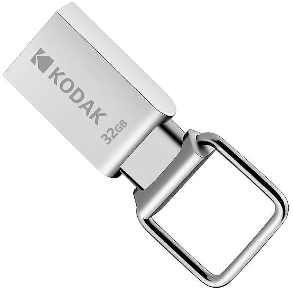 Kodak K112 64g U Disk Metal Bærbar USB Flash Drive Vandtæt Mini Memory Stick Bil Pen Drives Flashdisk Usb2.0 Sølv