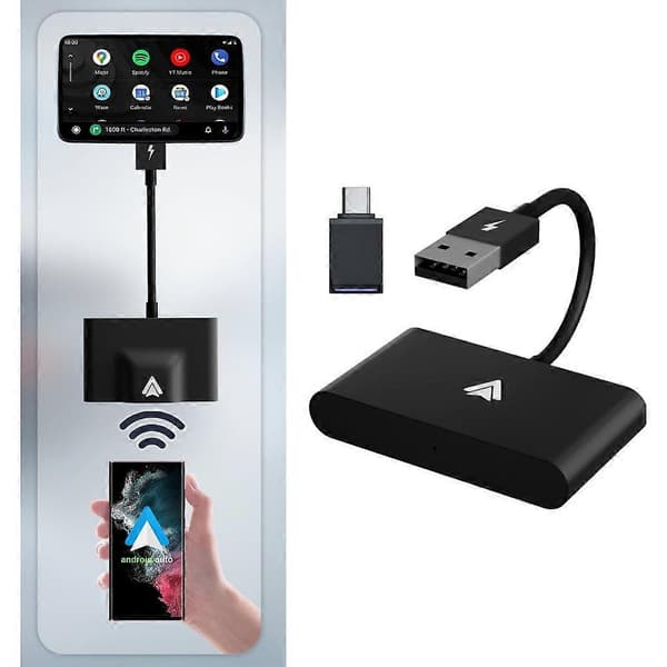 Høyytelses trådløs Android Auto-dongle, trådløs Android Auto-adapter