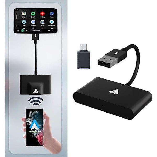 Tehokas langaton Android Auto -dongle, langaton Android Auto -sovitin