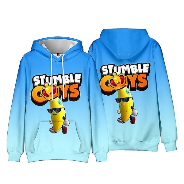 Stumble Guys Teemahupparit Lasten neulepusero Casual huppari Unisex pitkähihainen hupullinen Topsparas lahja jouluksi style 1 7-8Years