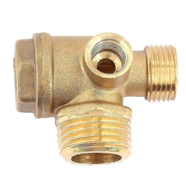 1 Treveis Luftkompressor Sjekkventil Direkte Tilkobling Luftkompressor Sjekkventil, Ventilport: 20m