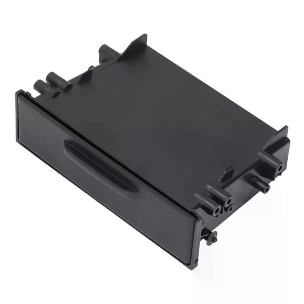 1DIN Bilradio Opbevaringsboks Multi Anvendelse ABS Sort Indvendig Organizer Erstatning for Mitsubishi