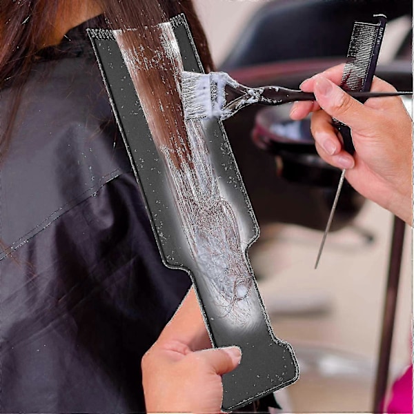 4 Delar Highlighting Board Med Tänder Hårfärgspaddel Highlighting Borste För Balayage Board Kam För Hårfärg-Yvan