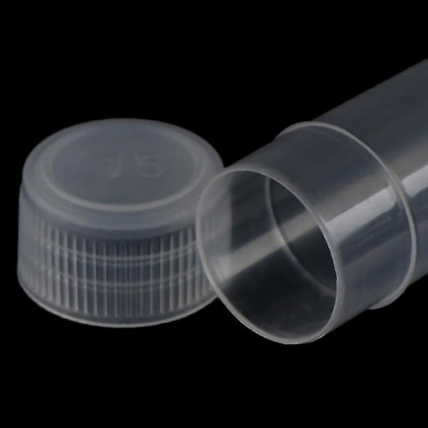 100 stk. 5 ml plastik reagensglas skruelåg flasker til skole kemi forsyninger Shytmv