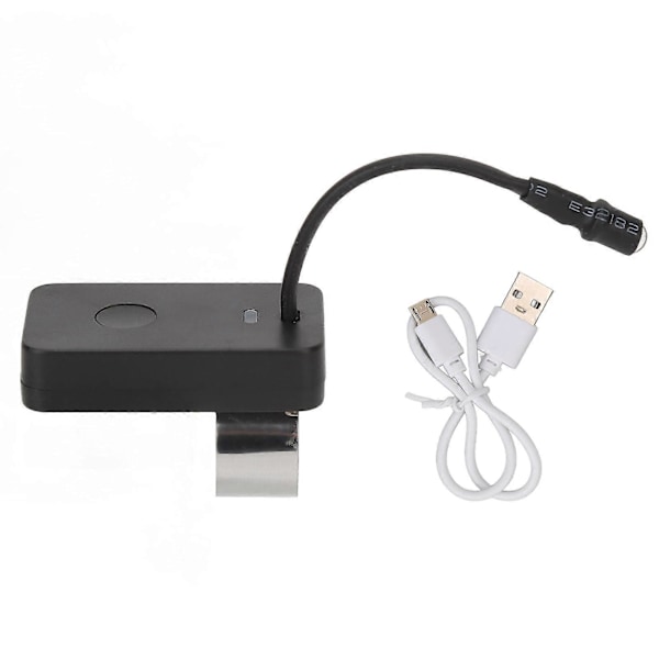 LED-korvanpuhdistusvalaisin, monitoiminen, 3 nopeutta, USB-ladattava, korvanpuhdistuspeukalovalo, musta