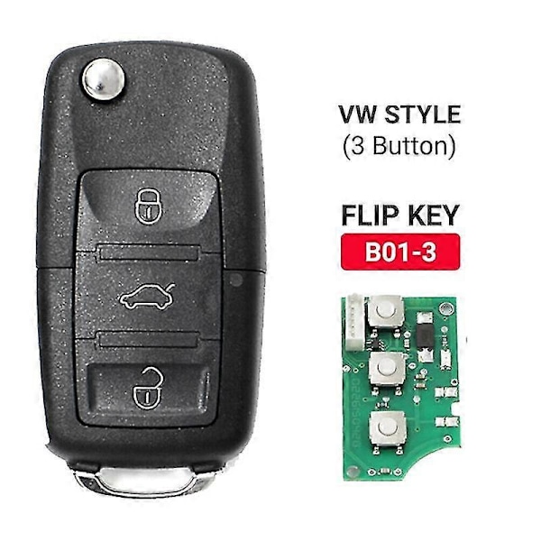 KEYDIY B01-3 Fjernbetjening Bilnøgle Universal 3 Knapper til Style til KD900/-X2 MINI/ URG200 Program