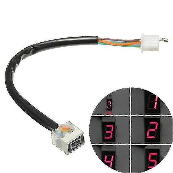 Universal LED Digital Girindikator Motorsykkel Display Girspak Sensor Hastighet Gir Display Indikator Motorsykkel Tilbehør P20211224818