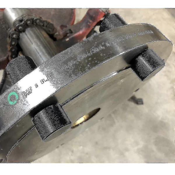2-huls flangejusteringsstift, anodiseret sort oxidfinish, 6061 aluminium