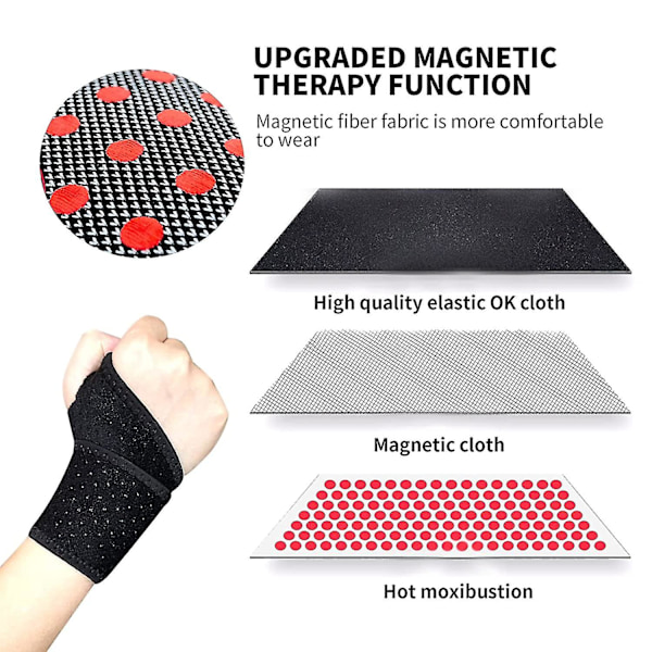 Håndledsstøtte Selvopvarmende Magnetisk Terapi Håndledsstøtte Hold Varmen Ved Tendinitis