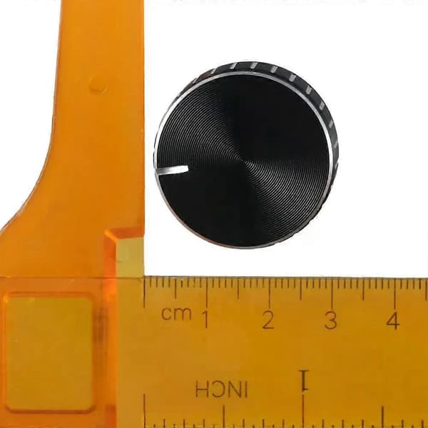Gitarrknapp Svart Aluminium Volymkontroll Förstärkarknapp Hjul Kontrollknappar för Elgitarr Potentiometer Kontrollknapp