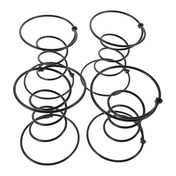 Møbelspændingsfjedre Lænestol Sofa Stol Seng 15 cm Sort Stål Gendanner Elasticitet 4 stk.