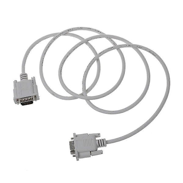 Vga Db15 Hann Til Rs232 Db9 Pin Hann Adapterkabel / Videografisk Skjøtekabel (hvit, 1.5m) Y