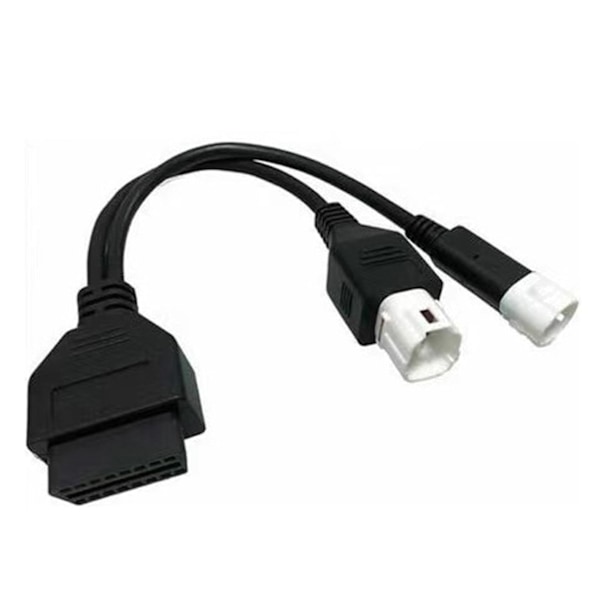 För 3-pin + 4-pin 2-i-1 till OBD2 Motorcykel Scanner Kabel Fungerar Tillsammans Med OBD Scanner
