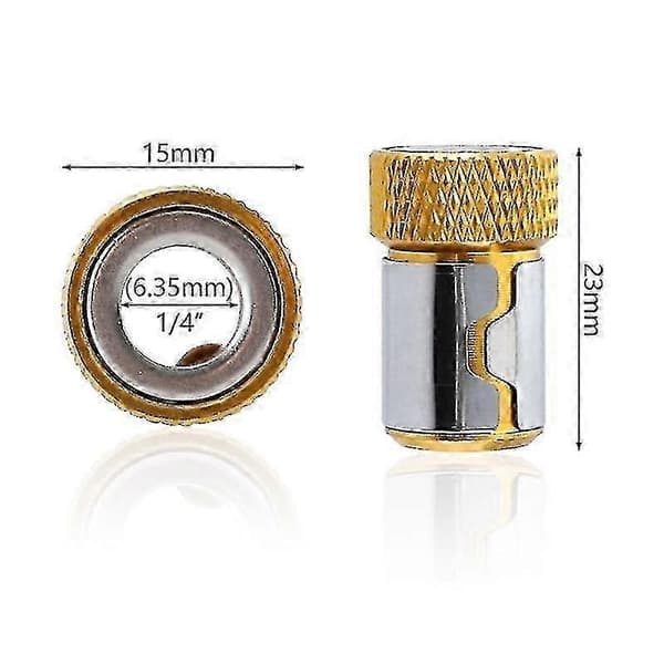 Multifunksjonell Magnetisk Ring, for 6,35 mm Skrutrekkerbits, Avtakbart Stål?