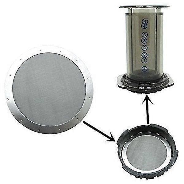 2 Kaffe Metal Filter - Genanvendeligt Rustfrit Stål Filter Til Kaffemaskine (haoyi)