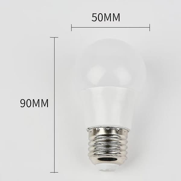 LED-pære E27, kaldhvit 6000k, 3w, pakke med 10