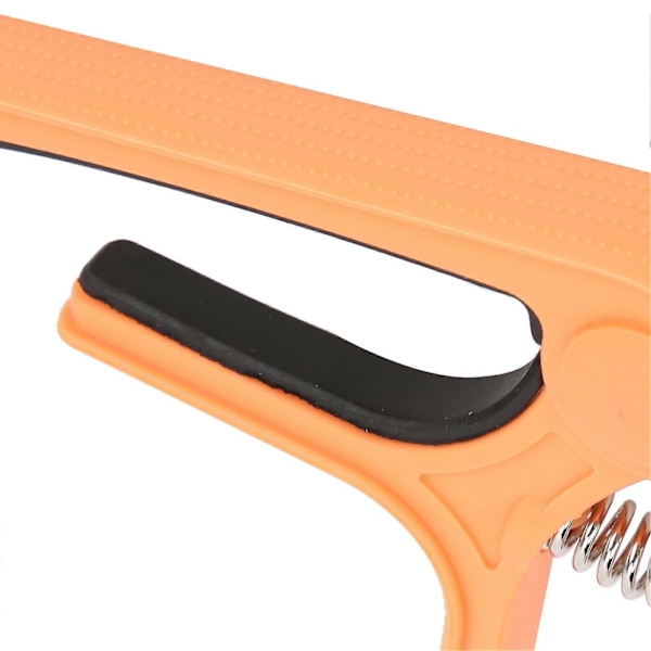 Gitarr Capo Portabel Clipon Fjäder Capo Stränginstrument Spel Tuning Tillbehör (Orange)