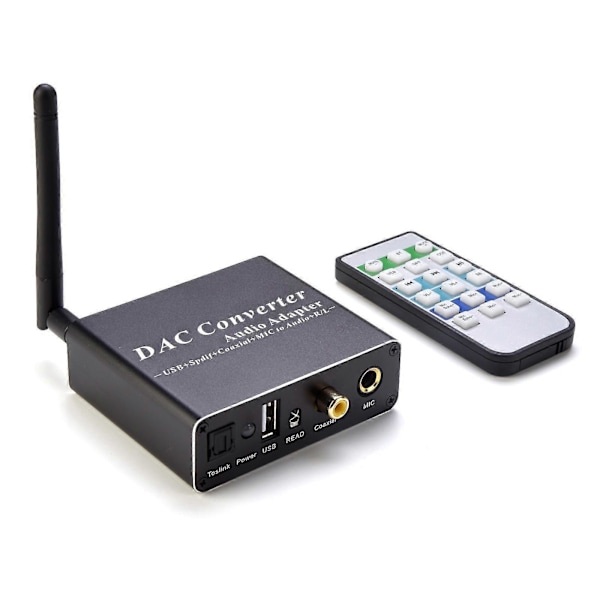 Digital til Analog Konverter DAC Dekoder Adapter Bluetooth-kompatibel Mottaker