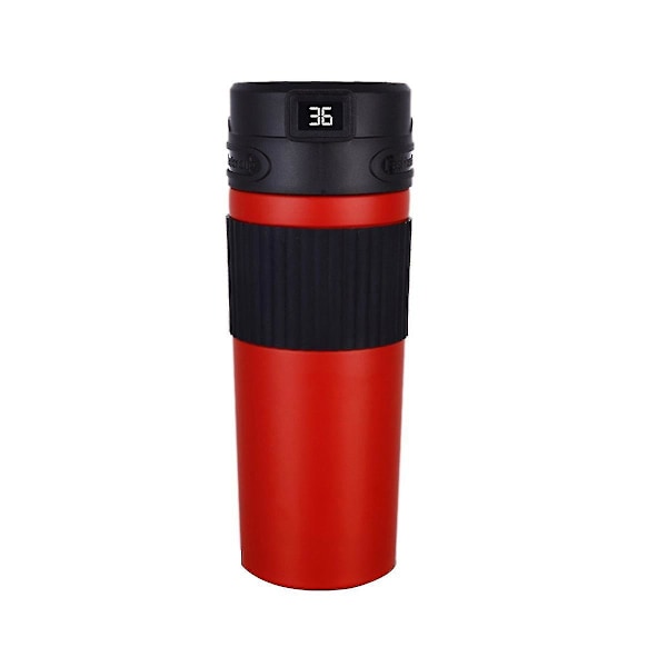 480ml Termokaffekop Smart Temperaturdisplay Rustfri Stål Krus Isoleret Flaske Hjemmekontor