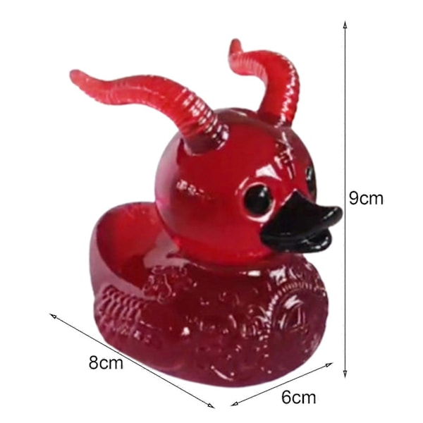 Demon And Bil Dashboard Figur Liten Rød And Statue Resin Dyreskulptur Skrivebordsdekorasjon Ornament Halloween Gave