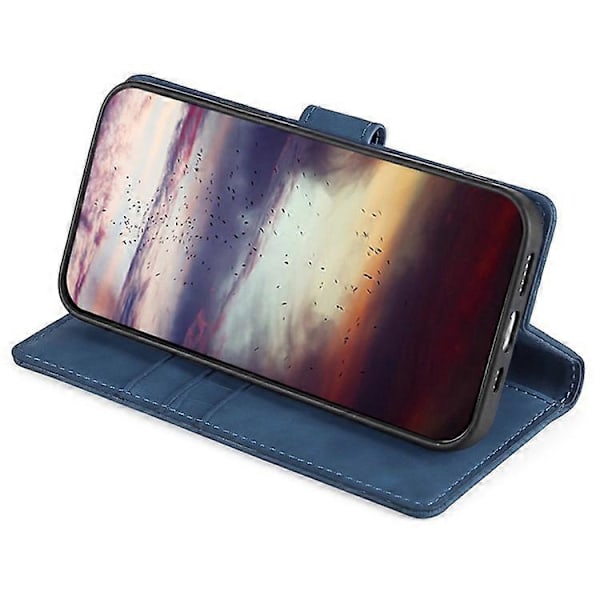 Krokodiltextur Plånboksfodral Kompatibelt För TCL 40R 5G, Hudvänlig PU Läder Stötsäkert Mobiltelefonskal Blue