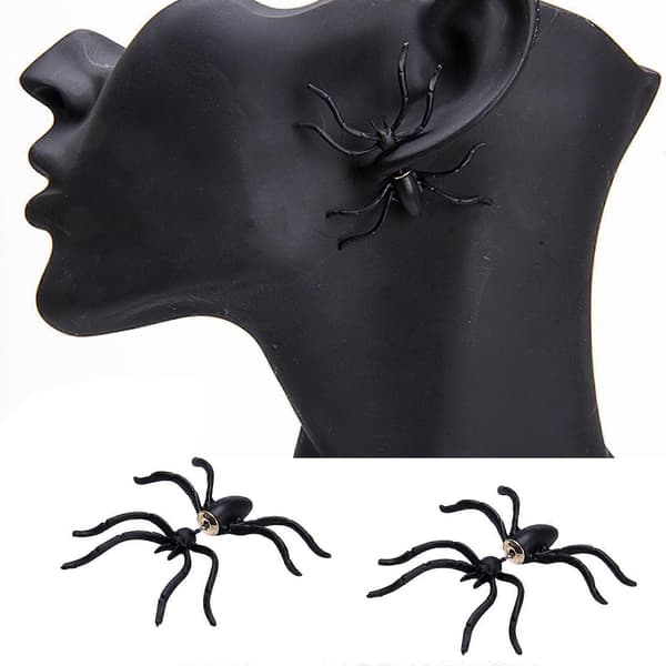 Edderkoppe Øreringe Studs Halloween Øreringe Hypoallergeniske Legering Studs Øreringe
