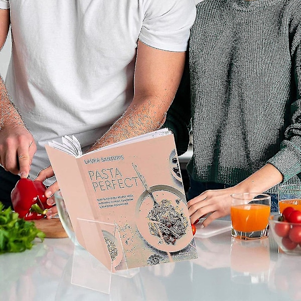 6-pak Akryl Bogestativ Klar Akryl Display Easel Holder til Visning af Album, Bøger, Musik She