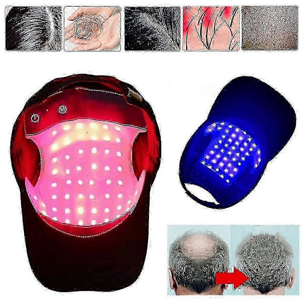 Rødt Lys Terapi Hårtap Behandling Laser Cap Vekst Gjenvekst Hjelm