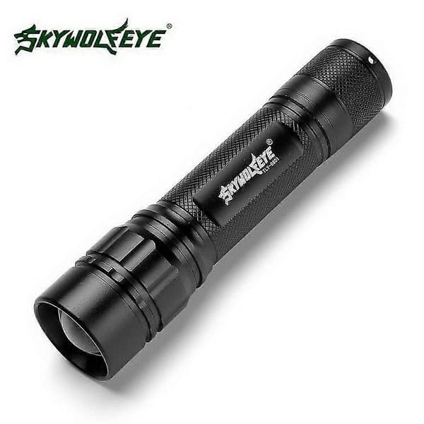 3000lm Sky Wolf Eye Cree XM-L T6 vedenpitävä LED-taskulamppu, 3-tilaa, musta