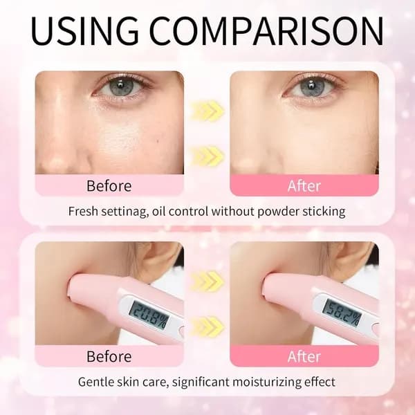 Glow Makeup Setting Spray, Shimmering Dewy Hydrating Long-Lasting Setting Spray for Face Makeup Fine Mist Finishing Spray Radiant Glowing Fine