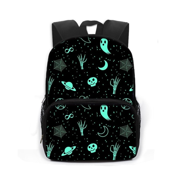 Gothic Bat Ghost Vampire Printing Skolväskor för barn Pojkar Flickor Laptop Ryggsäckar Dagis Skolväska Bokväskor Present style 11