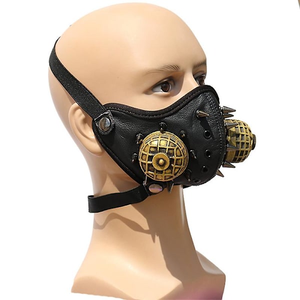 Uusi luova naamio Halloween Half Face niitattu naamio Cos Hauskat juhlapuvut Rekvisiitta K3