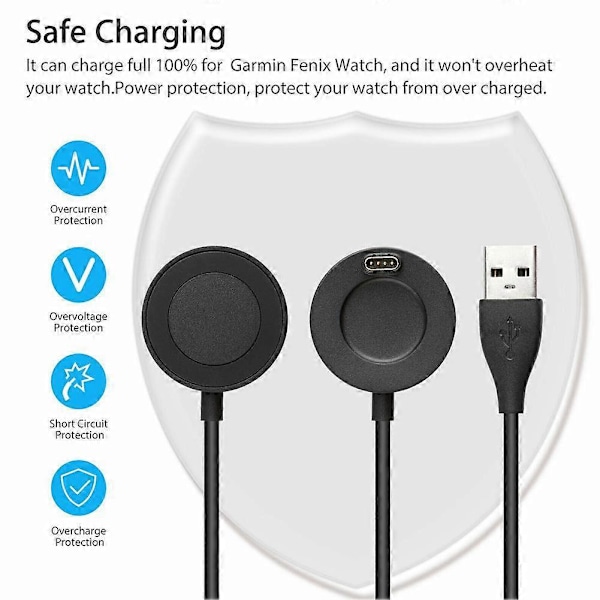 Garmin Fenix 5 5s 5x 6 -kelloon USB-latausdatatelakka laturi R9S8 ALE