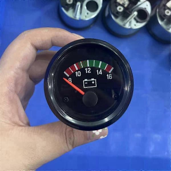 Lastebilmålere 12V Voltmeter Generatorsett Tilbehør Spenningsmåler 8-16V