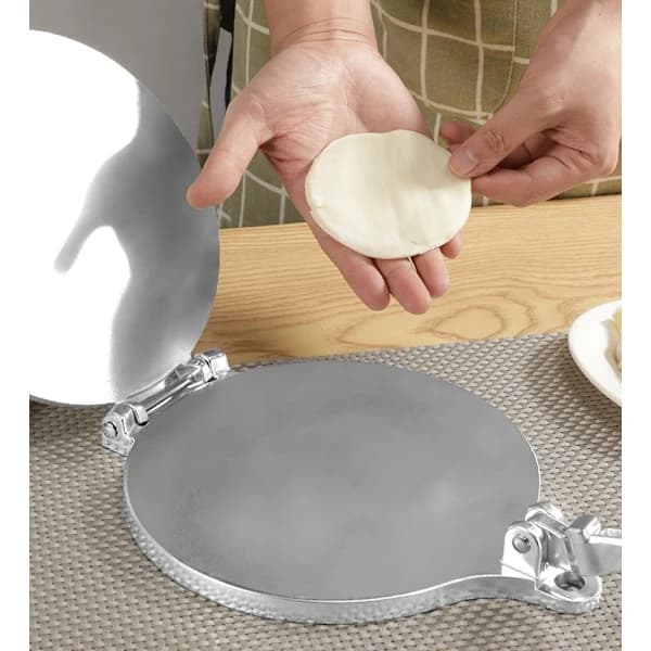 Valurautainen tortillaprässi, Tortillaprässi hopea 20 cm