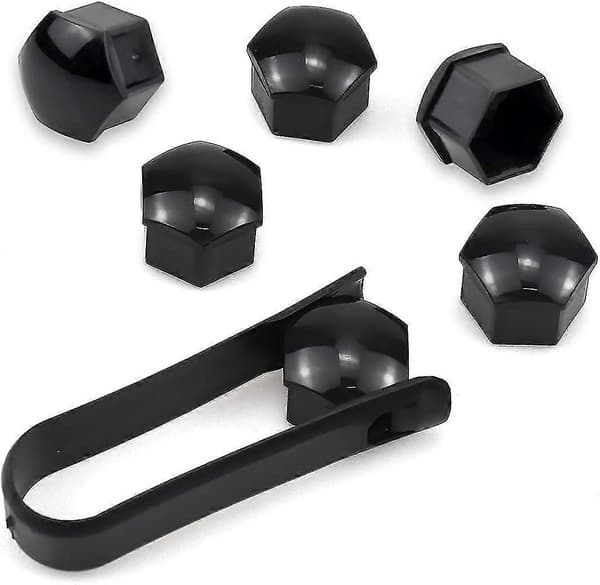 20 Pakk Mutterdeksler, 17mm Hjulmutterdeksler Universelle Deksel, Deksel Universelle 17mm Bilhjulmutterboltdeksler Låsedeksler, Bilmutterdeksler
