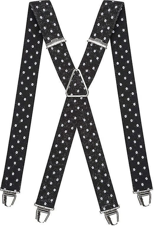 Herrhängslen Breda Ultraresistent Elastiska & 4 Extra Starka Clips I X - Justerbar Storlek Upp Till 65cm