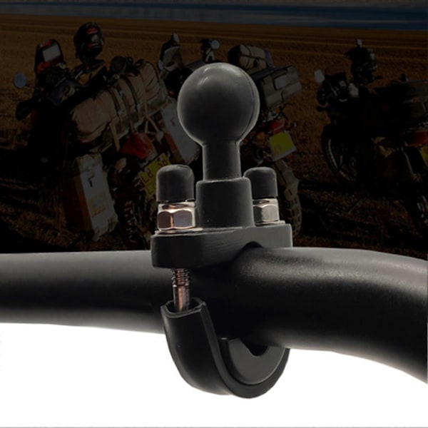 Basispakke Stabil 360 Graders Svingbar Gummikule Styrefeste U-Bolt Base for Motorsykkel/Sykkelstyre