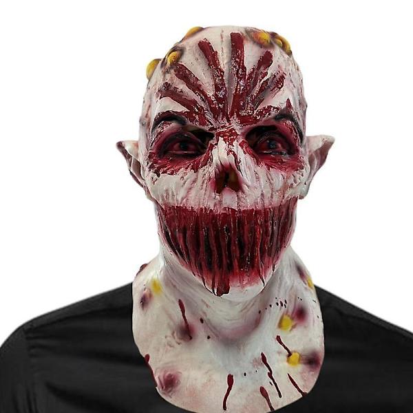 Munlöst cover Halloween Latex Head Cosplay Cover Rekvisita Halloween kostymtillbehör för scenuppträdande temafest