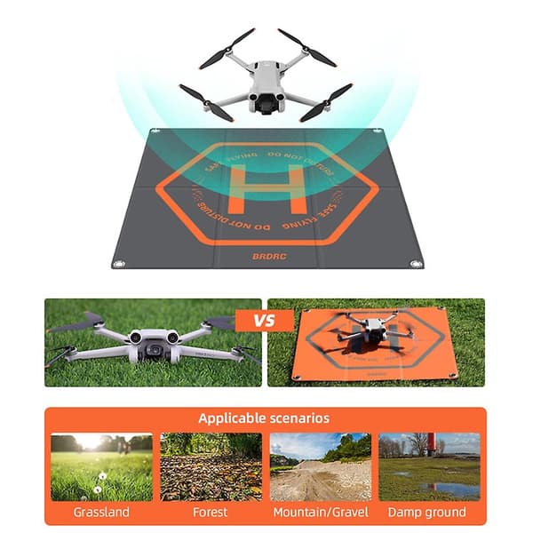 Portabel Vikbar Landningsplatta För Mini 3 Pro Mavic Mini AVATA Drönare Förkläde 50CM