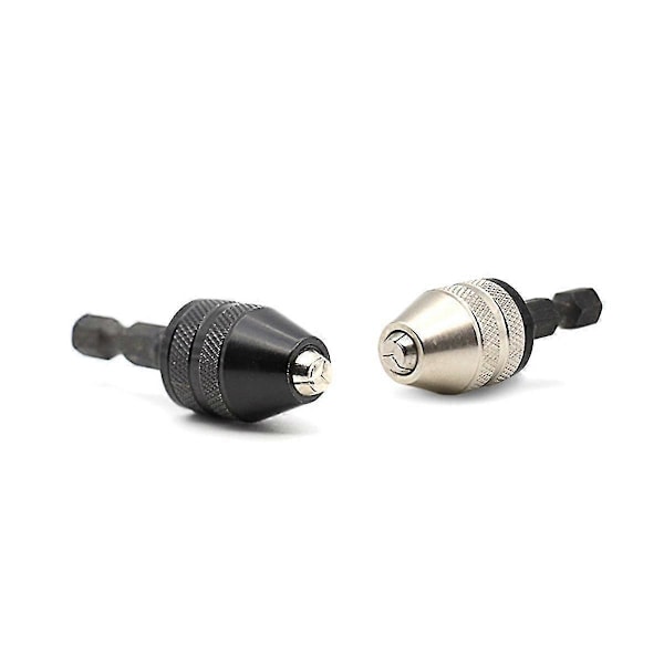 Hexborr Chuck Nyckellös Skruvdragare Slagskruvdragare Adapter Elektrisk Motor Klämma Chuck Fixtur Hex 0.3
