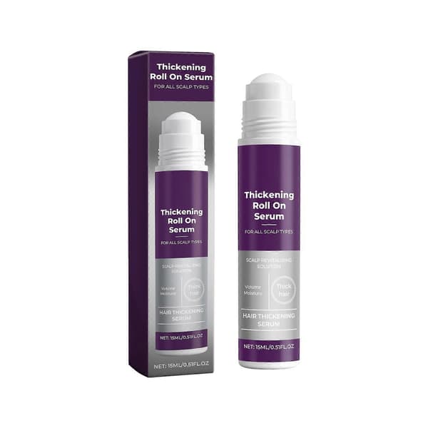Förtjockande Roll-On Serum Hårväxtserum Hårbottenbehandlingar Minskar Håravfall Hårväxtserum Roll-on för Kvinnor 1pcs