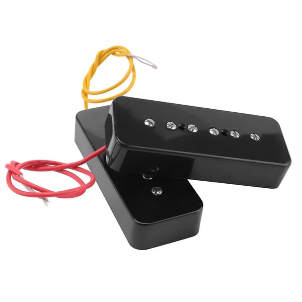 Halsstall Soap Bar P90 Pickup Alnico 5 Elgitarr Pickup Single Coil Gitarrdelar Svart