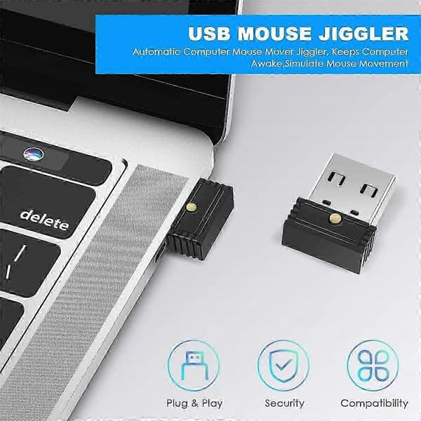 USB Muse Jiggler, Automatisk Computermuse Bevæger Jiggler, Holder Computeren Vågen, Simulerer Musebevægelse