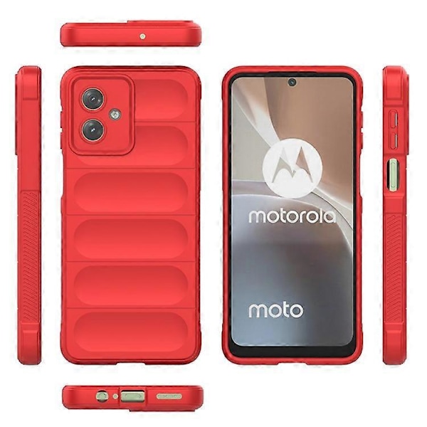 Kompatibel med Motorola Moto G54 5G TPU Cover Stødsikkert Robust Telefon Bagcover Red