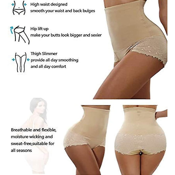 Kvinnor Butt Lifter Shapewear Hög midja Tummy Control Body Shaper Trosa Midja A