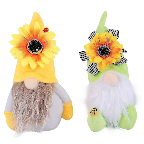 2 st Solros Tomte Tomtar Solros Tomte Ornament Solros Dekor